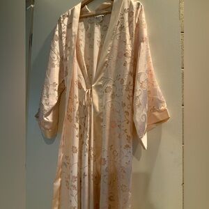 Natori Floral Satin  Cream Vintage  Ribe M